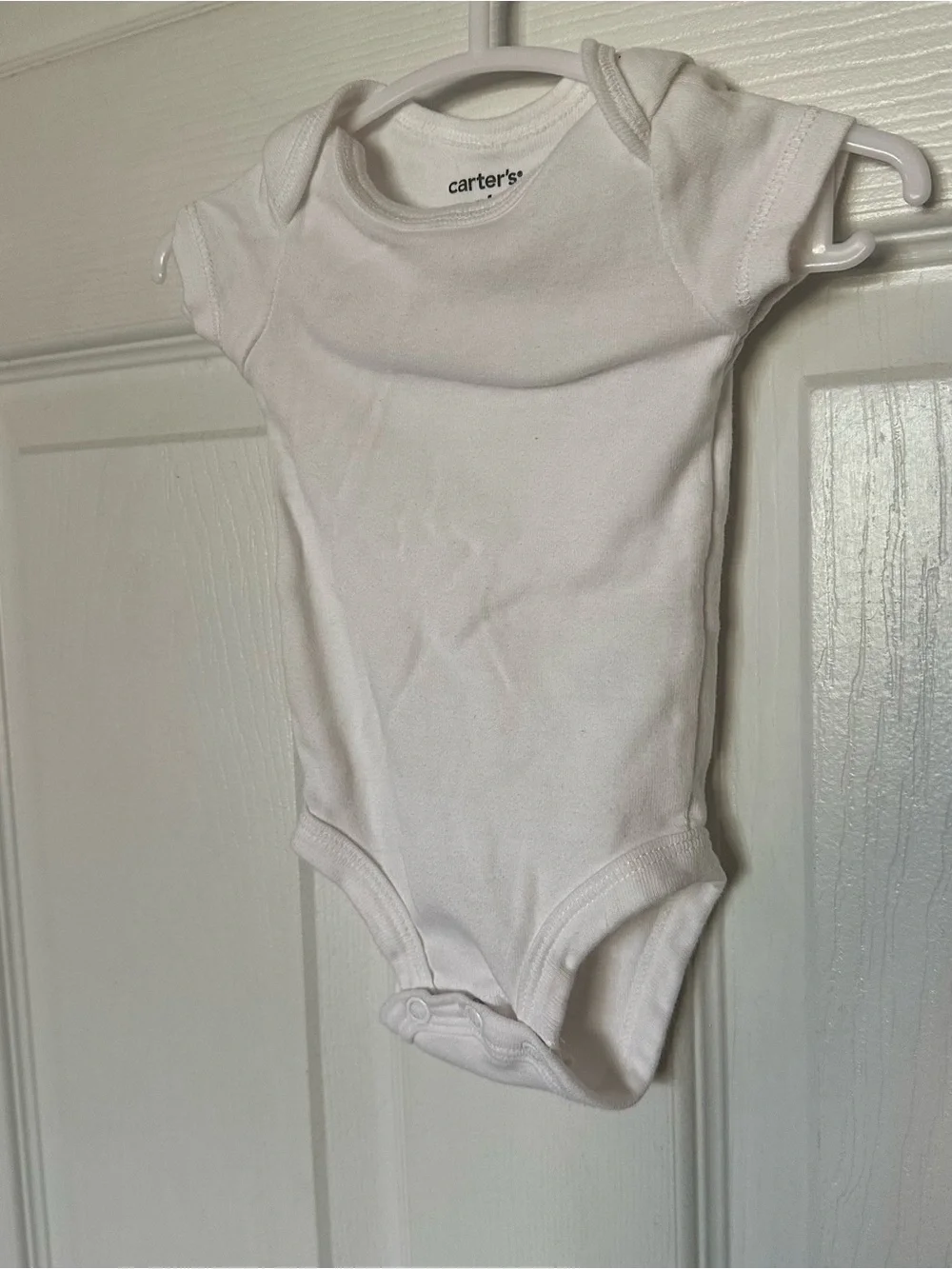 Carter's White Short-Sleeve Baby Bodysuit